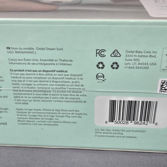 Owlet Dream Duo Monitor System Dream Sock + Cam New Sealed Boxes No Outer Sleeve - Picture 12 of 12